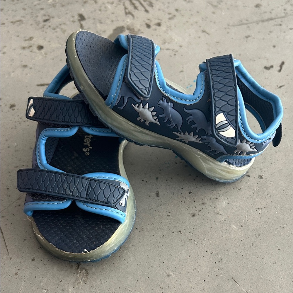 Carter's Navy and Light Blue Dinosaur Sandals